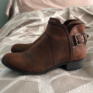 Brown booties